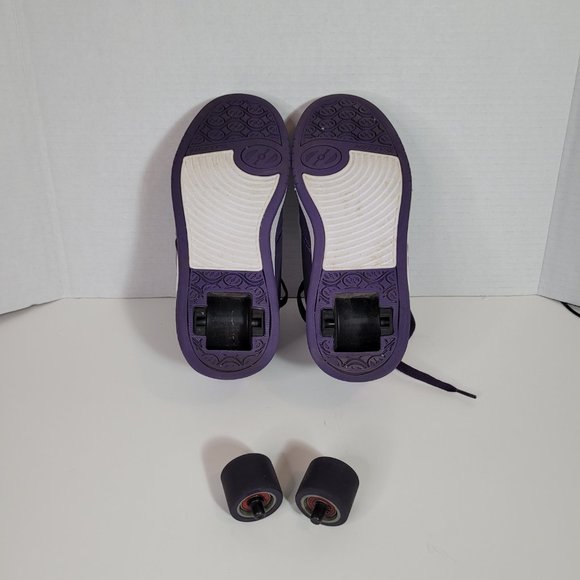Heelys Propel 2.0 Purple Lace-Up Wheeled Rolling Skate Shoes Youth 4 - Picture 7 of 10